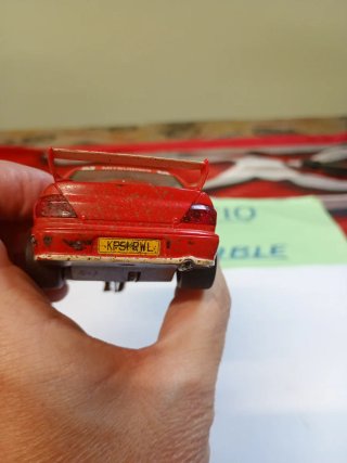 Scalextric Mitsubishi Lancer Evo VII Rally LEER