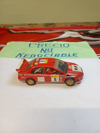 Scalextric Mitsubishi Lancer Evo VII Rally LEER