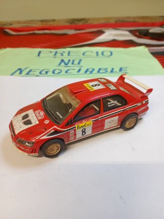 Scalextric Mitsubishi Lancer Evo VII Rally LEER