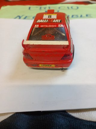 Scalextric Mitsubishi Lancer Evo VII Rally LEER