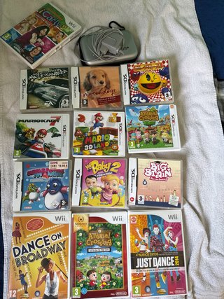 Megapack Nintendo 3DS+ Funda+ Cargador+ 13 juegos