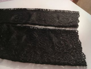 Guantes sin dedos/protector solar de encaje