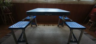 Mesa Picnic Plegable Maleta Aluminio