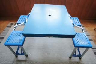 Mesa Picnic Plegable Maleta Aluminio