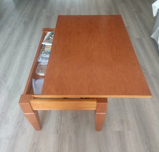 Mesa centro elevable madera
