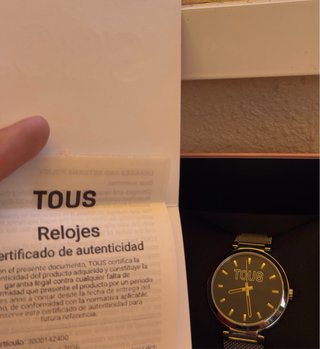 Tous Reloj s-mesh mirror con esfera azul