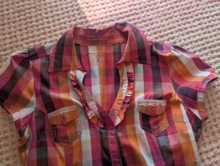 Camisa EDC cuadros talla L