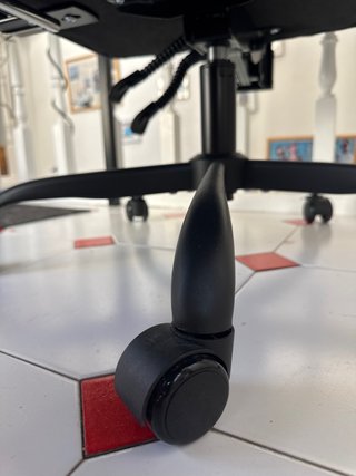Silla de oficina terciopelo azul