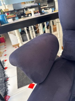 Silla de oficina terciopelo azul