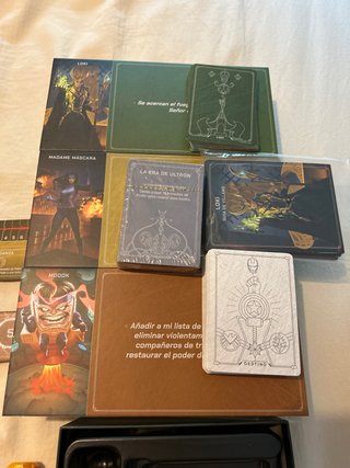 Juego de mesa Villanos de Marvel con expansión