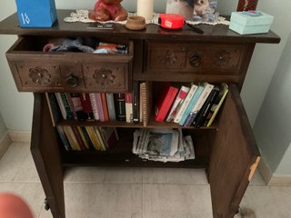 Mueble de madera tallada recibidor/comedor