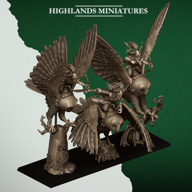 Jinetes de Lechuza Elfos Silvanos - Highlands