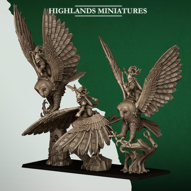 Jinetes de Lechuza Elfos Silvanos - Highlands