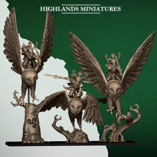 Jinetes de Lechuza Elfos Silvanos - Highlands