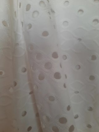 Vestido midi  blanco ibicenco cortefiel