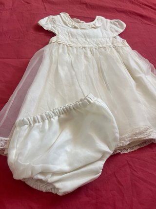 2 vestidos de fiesta niña blanco