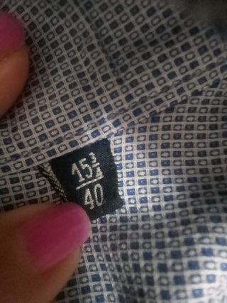 Camisa de vestir azul hombre