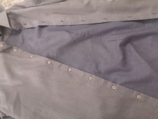 Camisa de vestir azul hombre