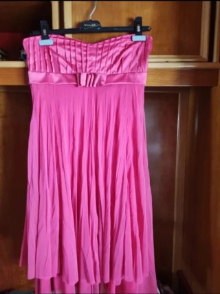 Vestido Fiesta Fucsia Talla L
