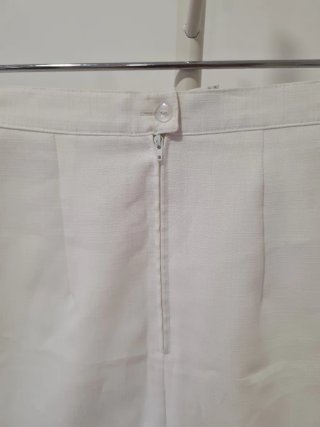 Falda blanca Vintage Trevira Años 90 Talla 36
