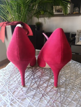 Zapatos de tacón Just Fab rojos ante