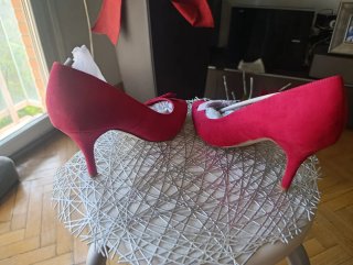 Zapatos de tacón Just Fab rojos ante