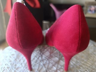Zapatos de tacón Just Fab rojos ante
