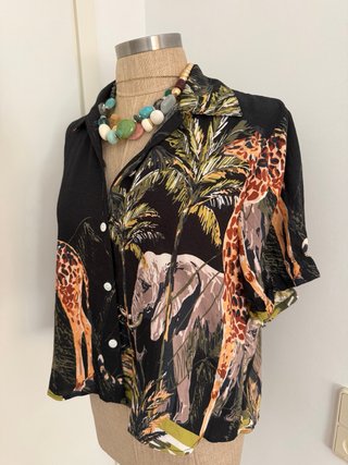 Camisa Verano Animal Print Talla M