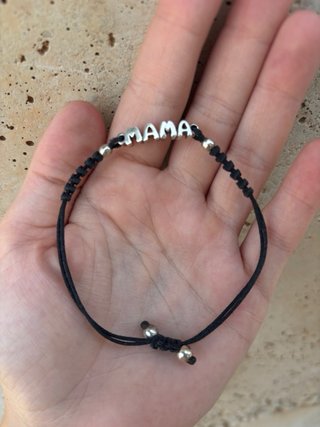 Pulsera Tous Mama Plata y Negro