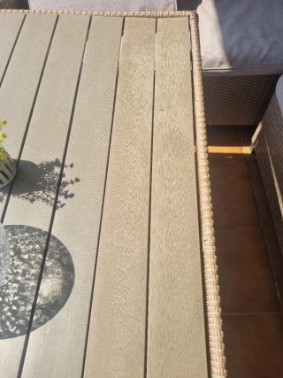 Mesa de jardín ratán
