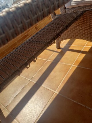 Mesa de jardín ratán
