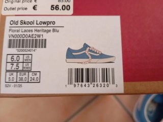 Zapatillas Vans mujer talla 38 azules