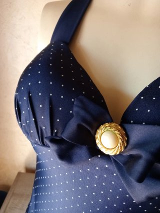 Costume da bagno vintage pois