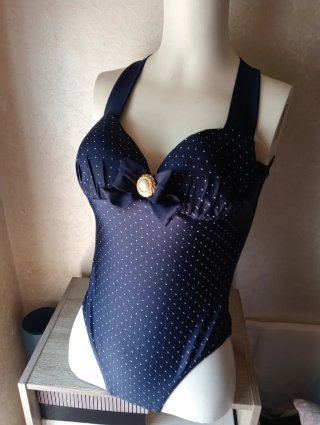 Costume da bagno vintage pois