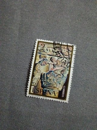 Lote 5 Sellos España Navidad Antiguos