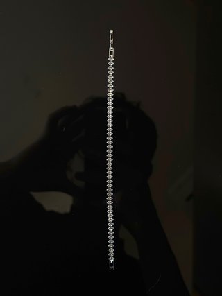 Bracciale tennis argento zirconi acciaio inox