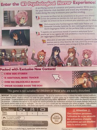 Doki Doki Literature Club Plus! Nintendo Switch