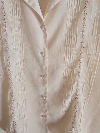 Camisa crema mujer talla 50 nueva