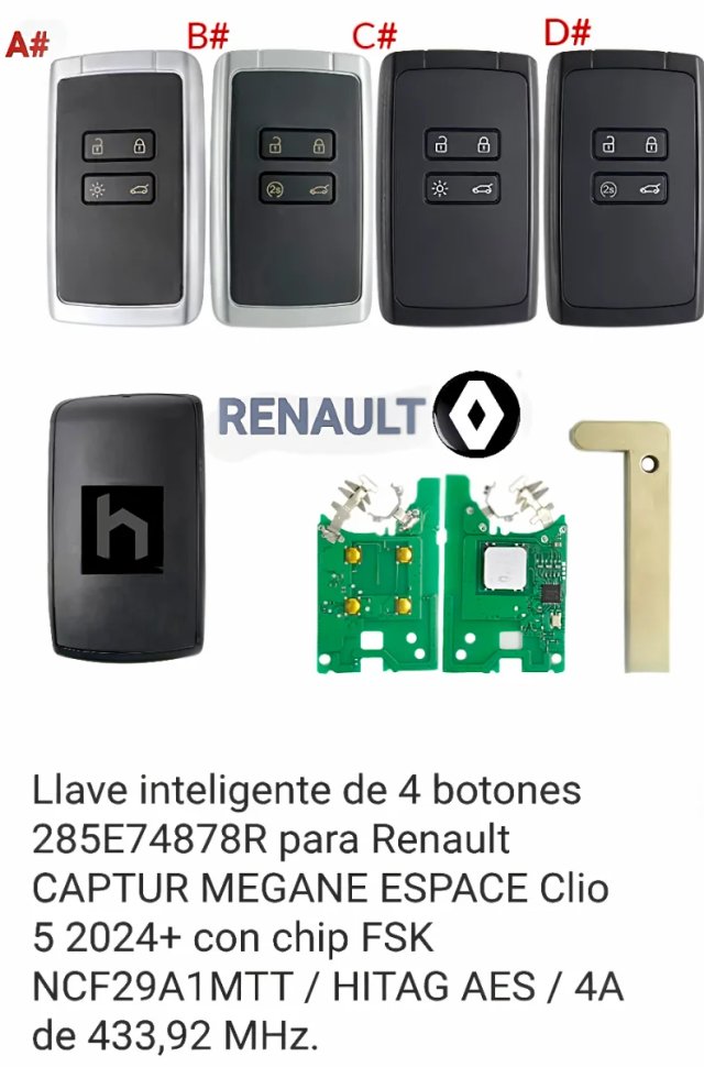 TARJETAS RENAULT:MODELOS PROGRAMACIÓN/CODIFICACIÓN