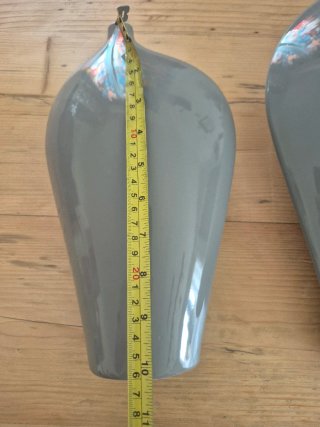 Set 3 vasi ceramica grigio