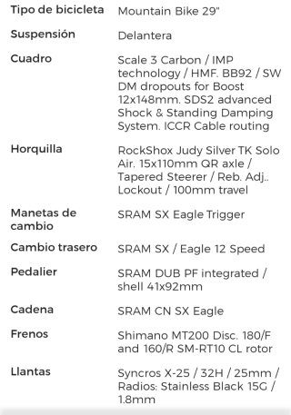 Scott Scale 900 Elite Carbono