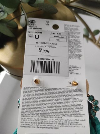 Pendientes Mango Verdes con Flecos