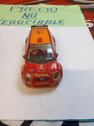 Scalextric Citroën C2 JWRC Rally Sucio con luces