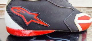 Botas Moto Alpinestars Negras Rojas