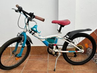 Bicicleta Infantil 20 Azul y Blanca