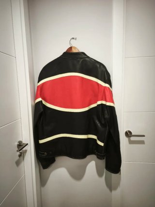 Cazadora Motero London Negra y Roja XXL