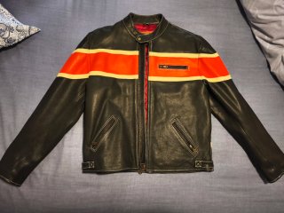 Cazadora Motero London Negra y Roja XXL