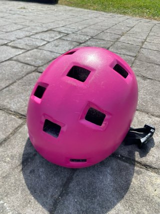 Casco Oxelo Infantil flucsia 47-52 cm