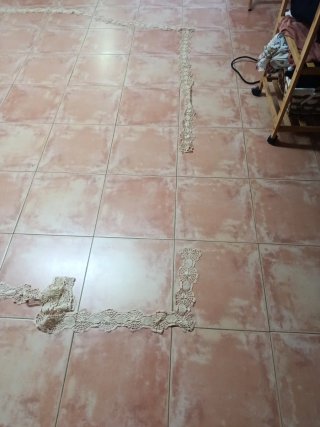 Tira de bolillos hecha a mano