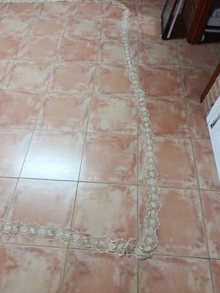Tira de bolillos hecha a mano
